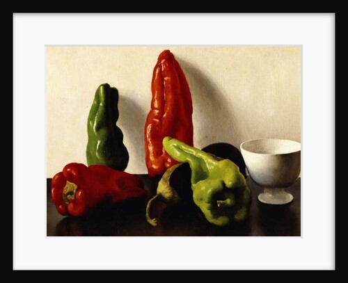 Still Life with Red and Green Peppers, 1924 by Arthur Segal