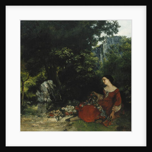Woman with a Garland by Gustave Courbet