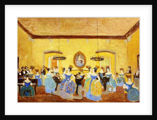 The Colonial Minuet; El Minue Colonial, by Pedro Figari