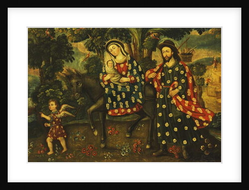 The Flight into Egypt by Cuzco School