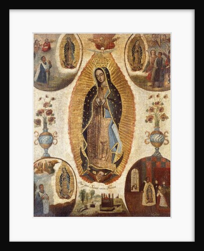 Our Lady of Guadalupe; Nuestra Senora de Guadalupe by Mexican School