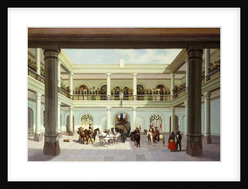 Courtyard View; Vista del Patio by Jose Agustin Arrieta