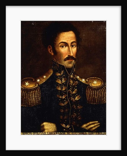 Portrait of Simon Bolivar; Retrato de Simon Bolivar, ca. 1925 by Colombian School
