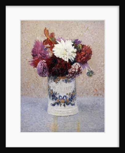 A Bouquet of Dahlias, by Henri Jean Guillaume Martin