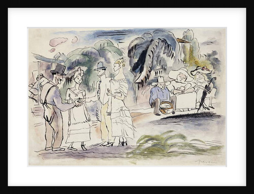 In Florida; En Floride, c.1917 by Jules Pascin