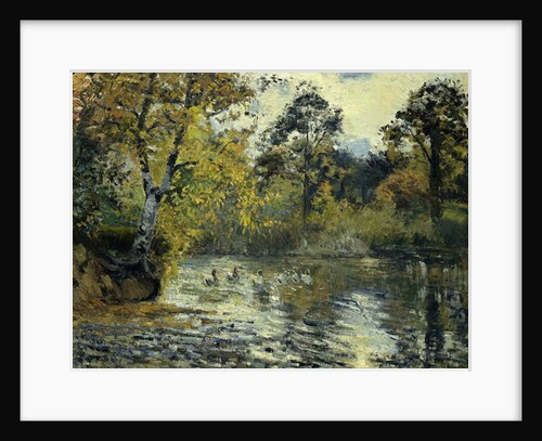 The Pond at Montfoucault; L'Etang de Montfoucault, 1874 by Camille Pissarro