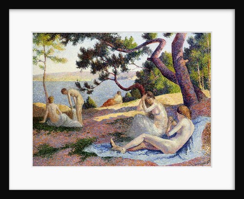 Bathers at Saint Tropez; Baigneuses a Saint-Tropez, 1892 by Maximilien Luce