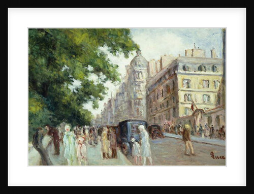 Street Scene in Paris; Scene de Rue a Paris, 1935-37 by Maximilien Luce