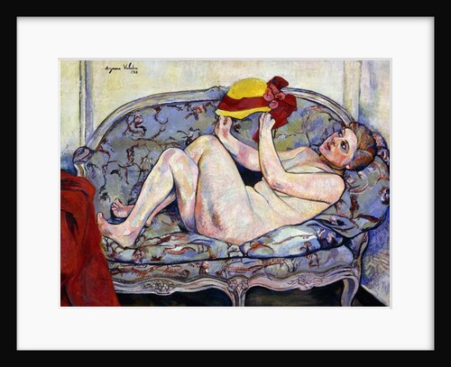 Nude Reaching on a Sofa; Nu Allonge sur un Canape, 1928 by Marie Clementine (1865-1938) Valadon