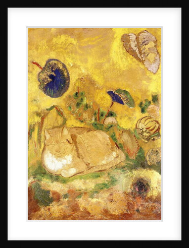 Bazon, the Artist's Cat; Bazon, le Chat de l'Artiste, c.1905 by Odilon Redon