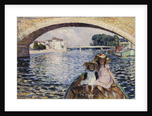 Young Girls on a Barge by Henri Lebasque