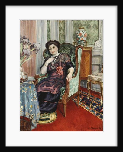 A Woman Sitting in a Chair; Femme Assis dans un Fauteuil, 1911 by Henri Lebasque