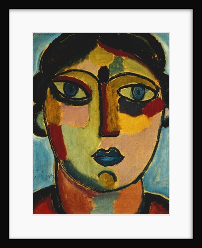 Blue Mouth; Blauer Mund, 1917 by Alexej von Jawlensky