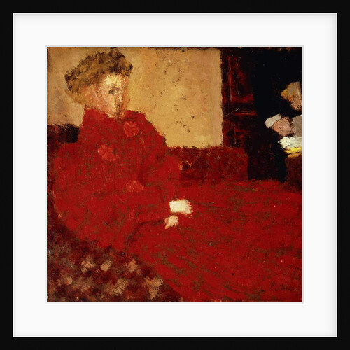 Woman in Red, Sitting; Femme en Rouge Assise, c.1892 by Edouard Vuillard