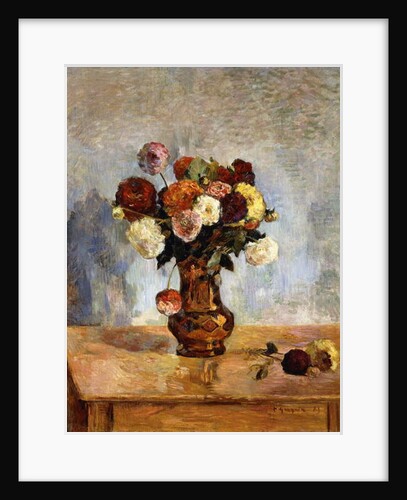 Les Dahlias, 1885 by Paul Gauguin