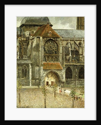 The Portal of the Church Saint-Jacques at Dieppe; Portail de l'Eglise Saint-Jacques a Dieppe, 1901 by Camille Pissarro
