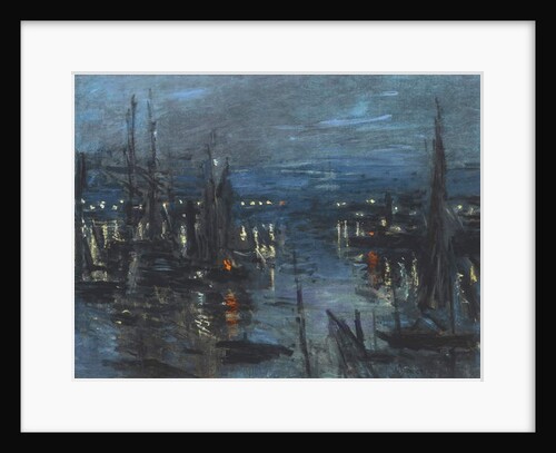 The Port of Le Havre, Night Effect, 1873 by Claude Monet