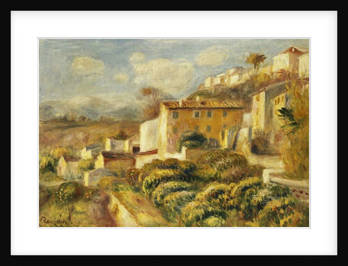 View of the Post Office, Cagnes; Vue de la Poste, Cagnes, 1907 by Pierre Auguste Renoir