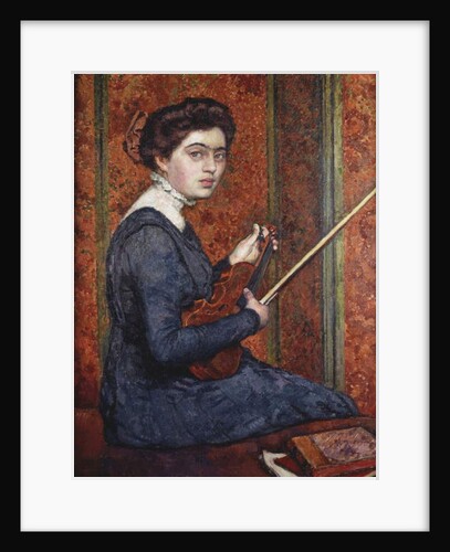 Woman with Violin; Femme au Violin, 1910 by Theo van Rysselberghe