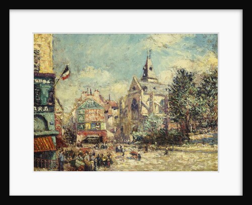 The Church of Saint Medard and the Mouffetard Road in Paris by Gustave Loiseau