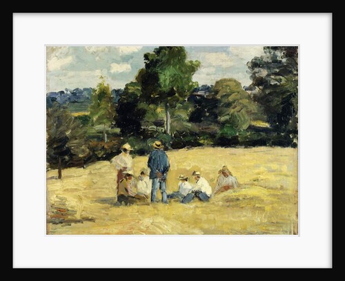 The Harvesters Rest, Montfoucault; Le Repos des Moissoneurs, Monfoucault, 1875 by Camille Pissarro