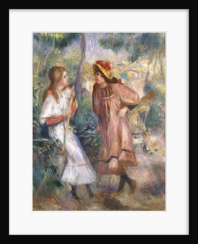 Two Girls in the Garden at Montmartre by Pierre Auguste Renoir