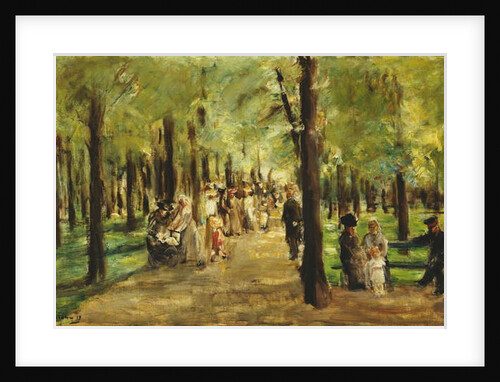 Walkers in the Tiergarten; Spazierganger im Tiergarten, 1918 by Max Liebermann