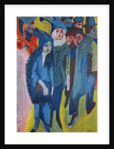 Street Scene; Strassenszene, 1913 by Ernst Ludwig Kirchner