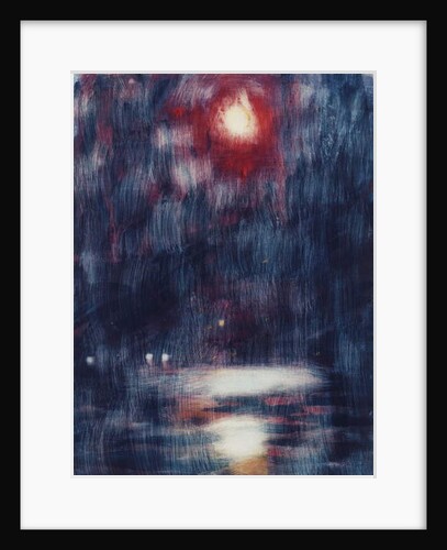 Moonlight on Lake Maggiore; Mondschein am Lago Maggiore, 1934 by Christian Rohlfs