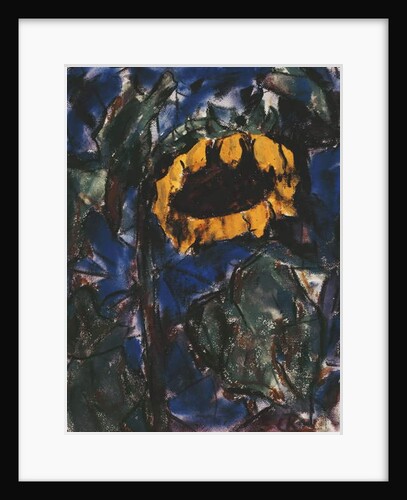 Sunflower; Sonnenblume by Christian Rohlfs