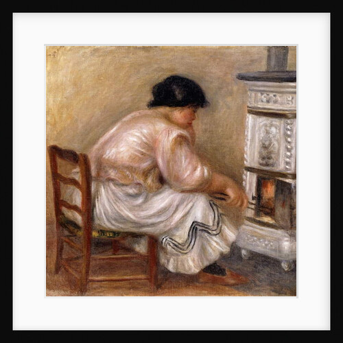 Woman at the Corner of the Stove; Femme au Coin du Poele, 1912 by Pierre Auguste Renoir