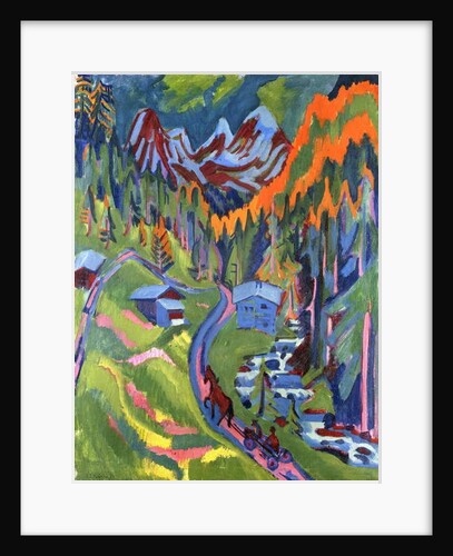 Sertig Path in Summer; Sertigweg im Sommer, 1923 by Ernst Ludwig Kirchner