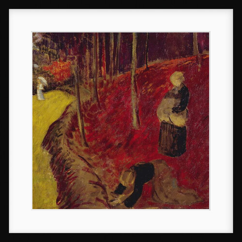 Fern Gatherers in the Bois d'Amour at Pont Aven; Les Ramasseuses de Fougeres au Bois d'Amour a Pont Aven, c.1910 by Paul Serusier