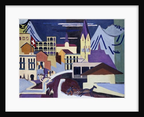 Davos-Platz Railway Station; Davos-Platz am Banhof, 1931 by Ernst Ludwig Kirchner