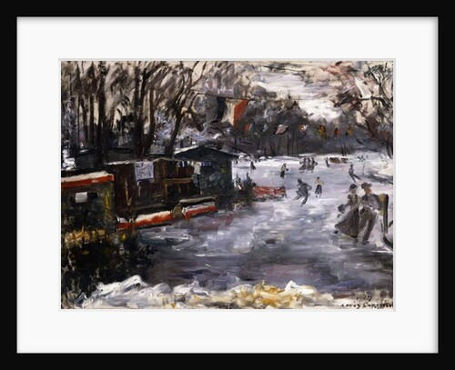 Ice-skating rink in the Tiergarten, Berlin; Eisbahn im Berliner Tiergarten, 1909 by Lovis Corinth