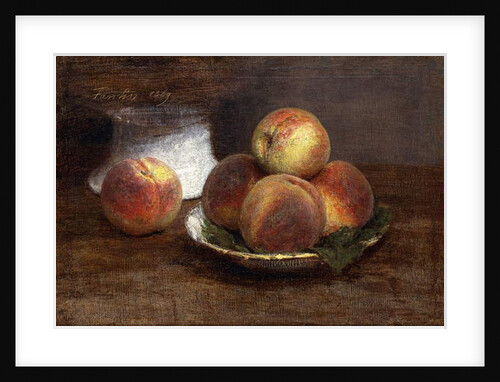 The Bowl of Peaches; Le Bol de Peches, 1869 by Ignace Henri Jean Fantin-Latour