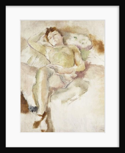 Bobette Lying Down; Bobette Allongee, 1927 by Jules Pascin