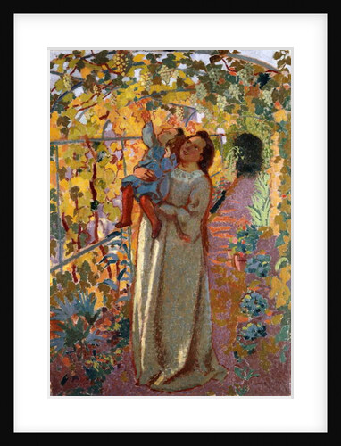 Mother and Child under the Vine; Mere et Enfant sous la Vigne by Maurice Denis