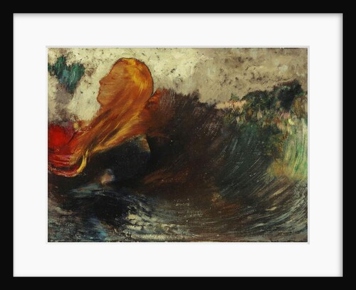 The Death of Ophelia; La Mort d'Ophelie, by Odilon Redon