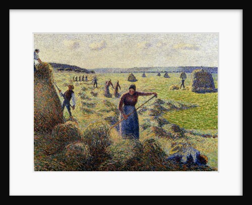 Harvesting Hay, Eragny; La Recolte des Foins, Eragny, c.1887 by Camille Pissarro
