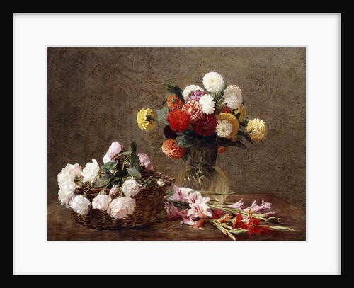 Dahlias, 1896 by Ignace Henri Jean Fantin-Latour