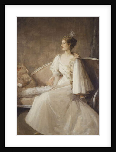 Portrait of a Lady seated on a Sofa, c.1900 by John Lavery