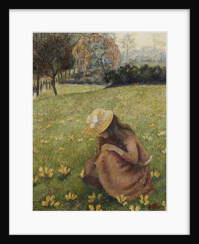 Crocuses by Lucien Pissarro