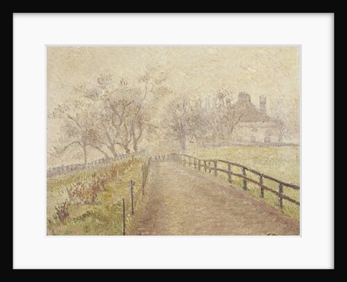 A Foggy Morning, Mortlake, 1907 by Lucien Pissarro