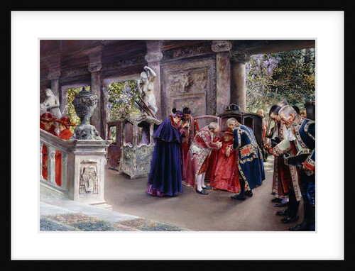 The Cardinal Visits; La Vista del Cardinal, by Jose Gallegos Arnosa