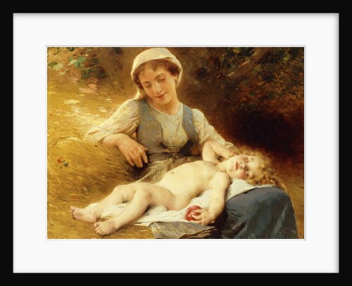 A Mother with her Sleeping Child, 1896 by Leon Bazile Perrault