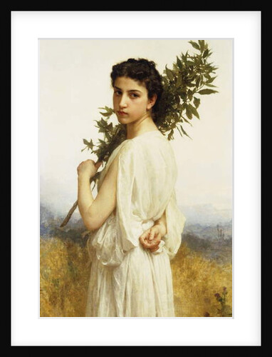 A Nymph Holding a Laurel Branch, 1900 by William-Adolphe Bouguereau