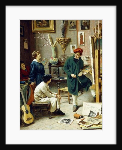 The Artist's Studio by Pompeo Massani