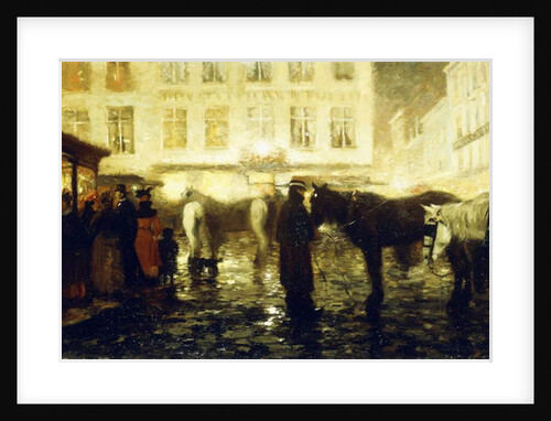 A Paris Street, Evening by Victor Gilsoul