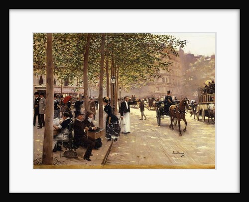 A Paris Street; Une Avenue Parisienne, c.1880 by Jean Beraud